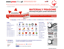 Tablet Screenshot of pressoffice.pl